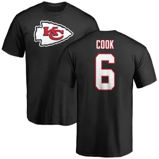 Kenny Cook Kansas City Chiefs Name & Number Logo T-Shirt - Black