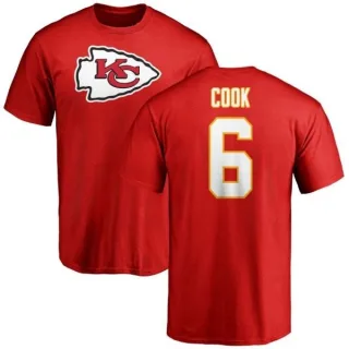 Kenny Cook Kansas City Chiefs Name & Number Logo T-Shirt - Red