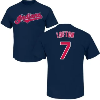 Kenny Lofton Cleveland Indians Name & Number T-Shirt - Navy