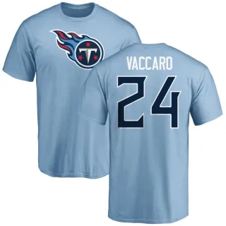 Kenny Vaccaro Tennessee Titans Name & Number Logo T-Shirt - Light Blue