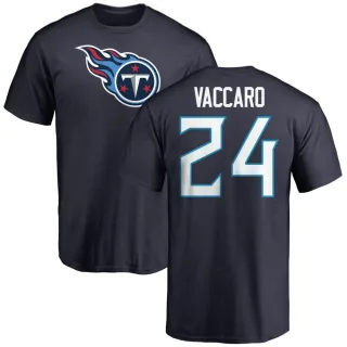 Kenny Vaccaro Tennessee Titans Name & Number Logo T-Shirt - Navy