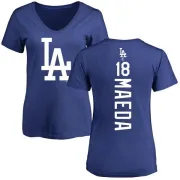 Kenta Maeda Women's Los Angeles Dodgers Backer Slim Fit T-Shirt - Royal