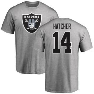 Keon Hatcher Oakland Raiders Name & Number Logo T-Shirt - Ash