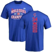 Kerry Wood Chicago Cubs 2016 World Series Champions Back Name & Number T-Shirt - Royal