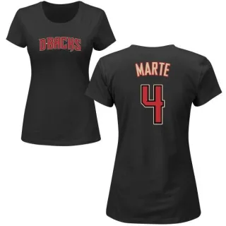 Ketel Marte Women's Arizona Diamondbacks Name & Number T-Shirt - Black