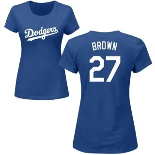 Kevin Brown Women's Los Angeles Dodgers Name & Number T-Shirt - Royal