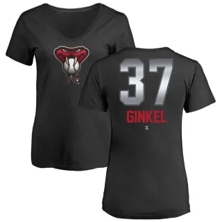 Kevin Ginkel Women's Arizona Diamondbacks Midnight Mascot V-Neck T-Shirt - Black