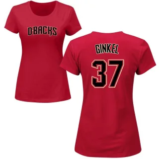 Kevin Ginkel Women's Arizona Diamondbacks Name & Number T-Shirt - Crimson