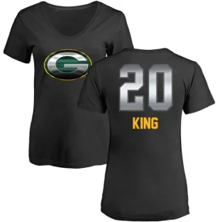 Kevin King Women's Green Bay Packers Midnight Mascot T-Shirt - Black