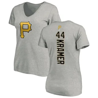 Kevin Kramer Women's Pittsburgh Pirates Backer Slim Fit T-Shirt - Ash