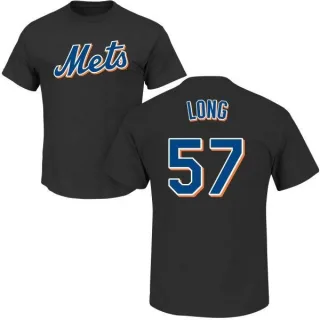 Kevin Long New York Mets Name & Number T-Shirt - Black