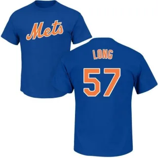 Kevin Long New York Mets Name & Number T-Shirt - Royal