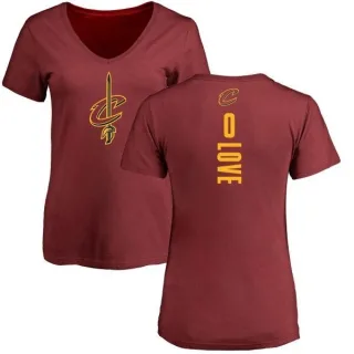 Kevin Love Women's Cleveland Cavaliers Maroon Backer T-Shirt