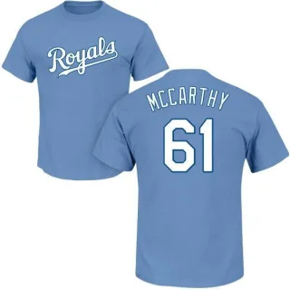Kevin McCarthy Kansas City Royals Name & Number T-Shirt - Light Blue