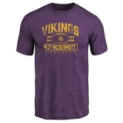 Kevin McDermott Minnesota Vikings Flanker Tri-Blend T-Shirt - Purple