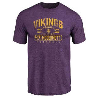 Kevin McDermott Minnesota Vikings Flanker Tri-Blend T-Shirt - Purple