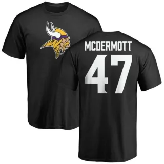 Kevin McDermott Minnesota Vikings Name & Number Logo T-Shirt - Black