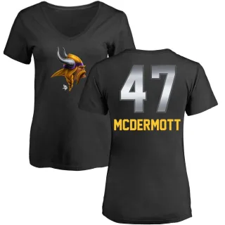 Kevin McDermott Women's Minnesota Vikings Midnight Mascot T-Shirt - Black