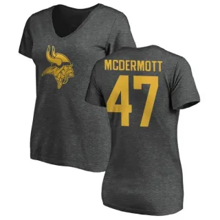 Kevin McDermott Women's Minnesota Vikings One Color T-Shirt - Ash