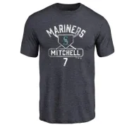 Kevin Mitchell Seattle Mariners Base Runner Tri-Blend T-Shirt - Navy