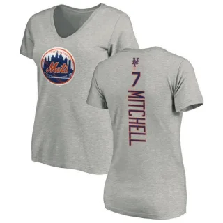 Kevin Mitchell Women's New York Mets Backer Slim Fit T-Shirt - Ash