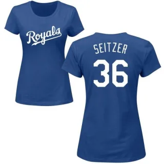 Kevin Seitzer Women's Kansas City Royals Name & Number T-Shirt - Royal