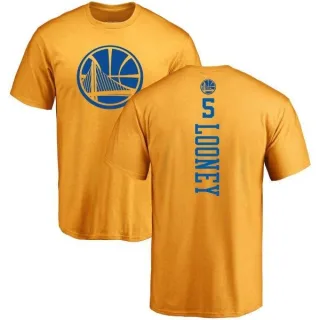 Kevon Looney Golden State Warriors Gold One Color Backer T-Shirt
