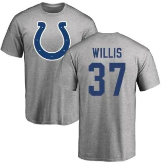 Khari Willis Indianapolis Colts Name & Number Logo T-Shirt - Ash