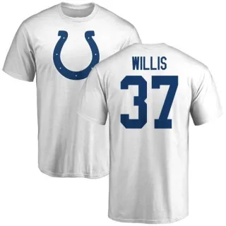 Khari Willis Indianapolis Colts Name & Number Logo T-Shirt - White