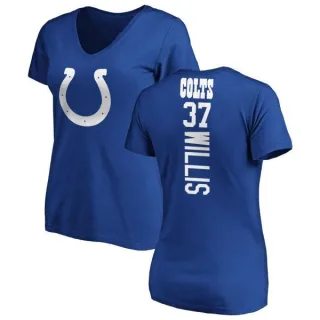 Khari Willis Women's Indianapolis Colts Backer Slim Fit T-Shirt - Royal