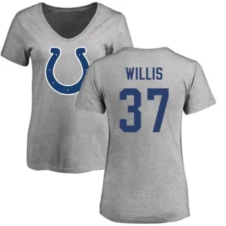 Khari Willis Women's Indianapolis Colts Name & Number Logo Slim Fit T-Shirt - Ash