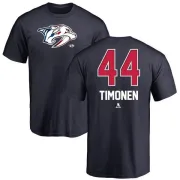 Kimmo Timonen Nashville Predators Name and Number Banner Wave T-Shirt - Navy