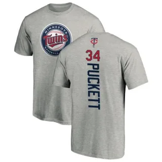 Kirby Puckett Minnesota Twins Backer T-Shirt - Ash