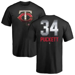 Kirby Puckett Minnesota Twins Midnight Mascot T-Shirt - Black