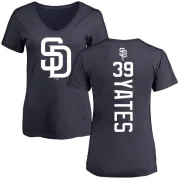 Kirby Yates Women's San Diego Padres Backer Slim Fit T-Shirt - Navy