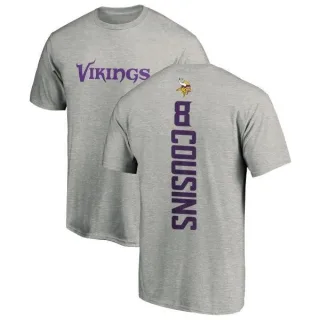 Kirk Cousins Minnesota Vikings Backer T-Shirt - Ash