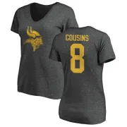 Kirk Cousins Women's Minnesota Vikings One Color T-Shirt - Ash