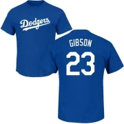 Kirk Gibson Los Angeles Dodgers Name & Number T-Shirt - Royal