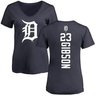 Kirk Gibson Women's Detroit Tigers Backer Slim Fit T-Shirt - Navy