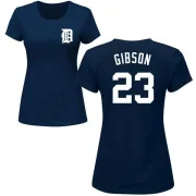 Kirk Gibson Women's Detroit Tigers Name & Number T-Shirt - Navy