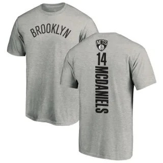 KJ McDaniels Brooklyn Nets Ash Backer T-Shirt