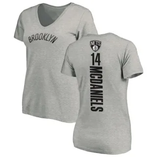 KJ McDaniels Women's Brooklyn Nets Ash Backer T-Shirt