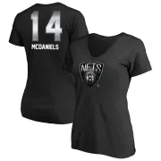 KJ McDaniels Women's Brooklyn Nets Black Midnight Mascot T-Shirt