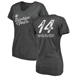 KJ McDaniels Women's Brooklyn Nets Black Sideline Tri-Blend V-Neck T-Shirt