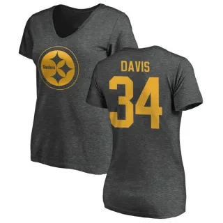 Knile Davis Women's Pittsburgh Steelers One Color T-Shirt - Ash