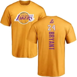 Kobe Bryant Los Angeles Lakers Gold Backer T-Shirt