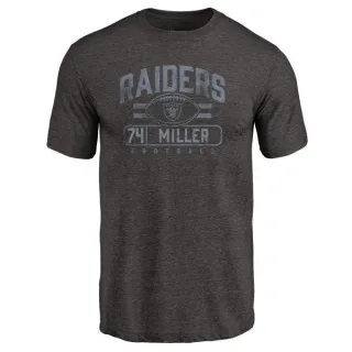 Kolton Miller Oakland Raiders Flanker Tri-Blend T-Shirt - Black