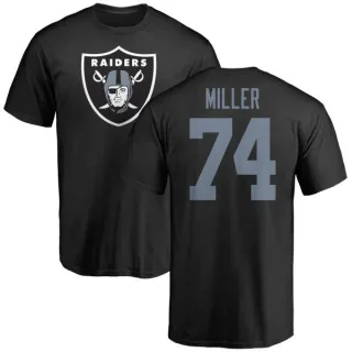 Kolton Miller Oakland Raiders Name & Number Logo T-Shirt - Black