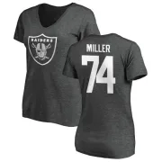 Kolton Miller Women's Oakland Raiders One Color T-Shirt - Ash