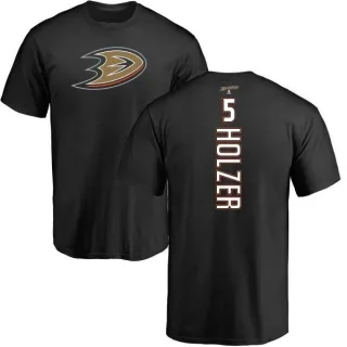 Korbinian Holzer Anaheim Ducks Backer T-Shirt - Black